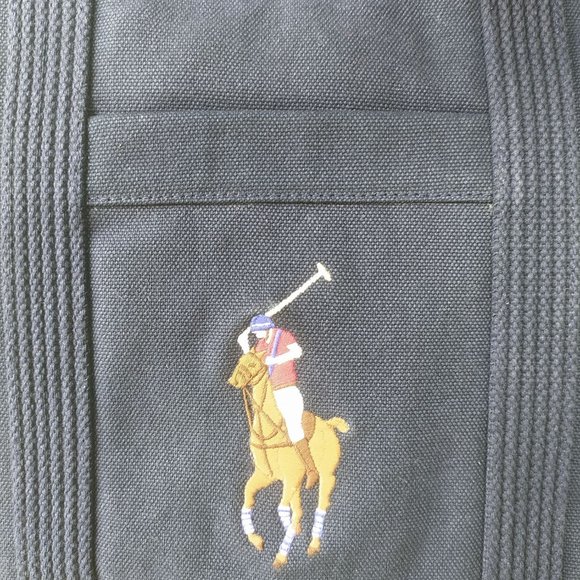 Polo Ralph Lauren Big Pony Canvas Tote Navy - Picture 3 of 16